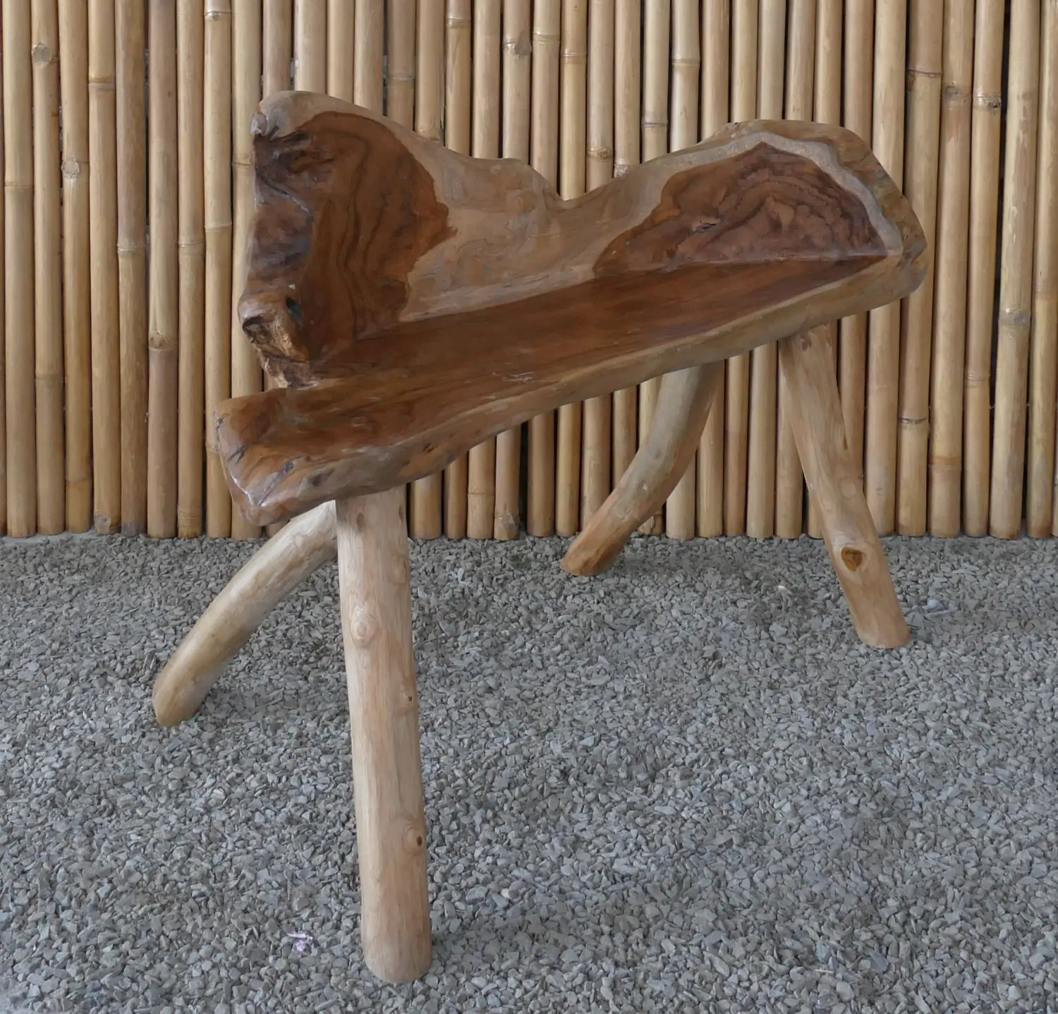 Artikelbild 6 des Artikels “Gartenbank, gefertigt aus einzigartiger Teakholz-Wurzel, ca. 115cm Länge. Die Form kann variieren. “